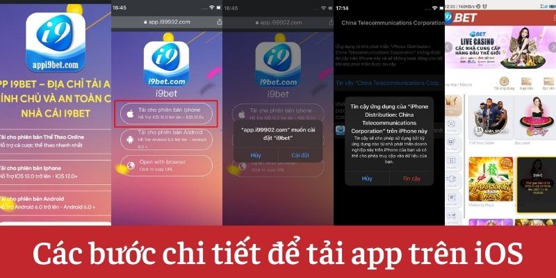 Các bước chi tiết để tải app trên nền tảng iOS