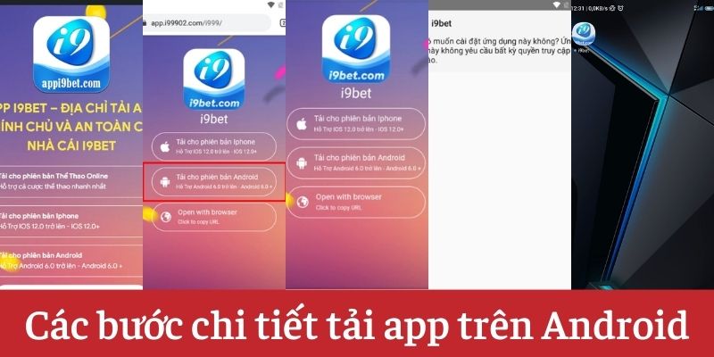 Chi tiết các bước tải ứng dụng trên các thiết bị có hệ điều hành Android